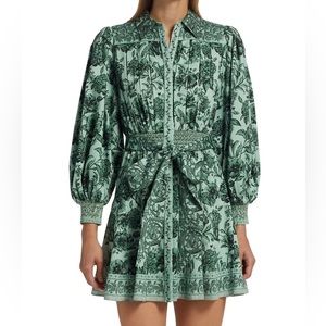 Alice + Olivia Tiffie Floral Belted Minidress